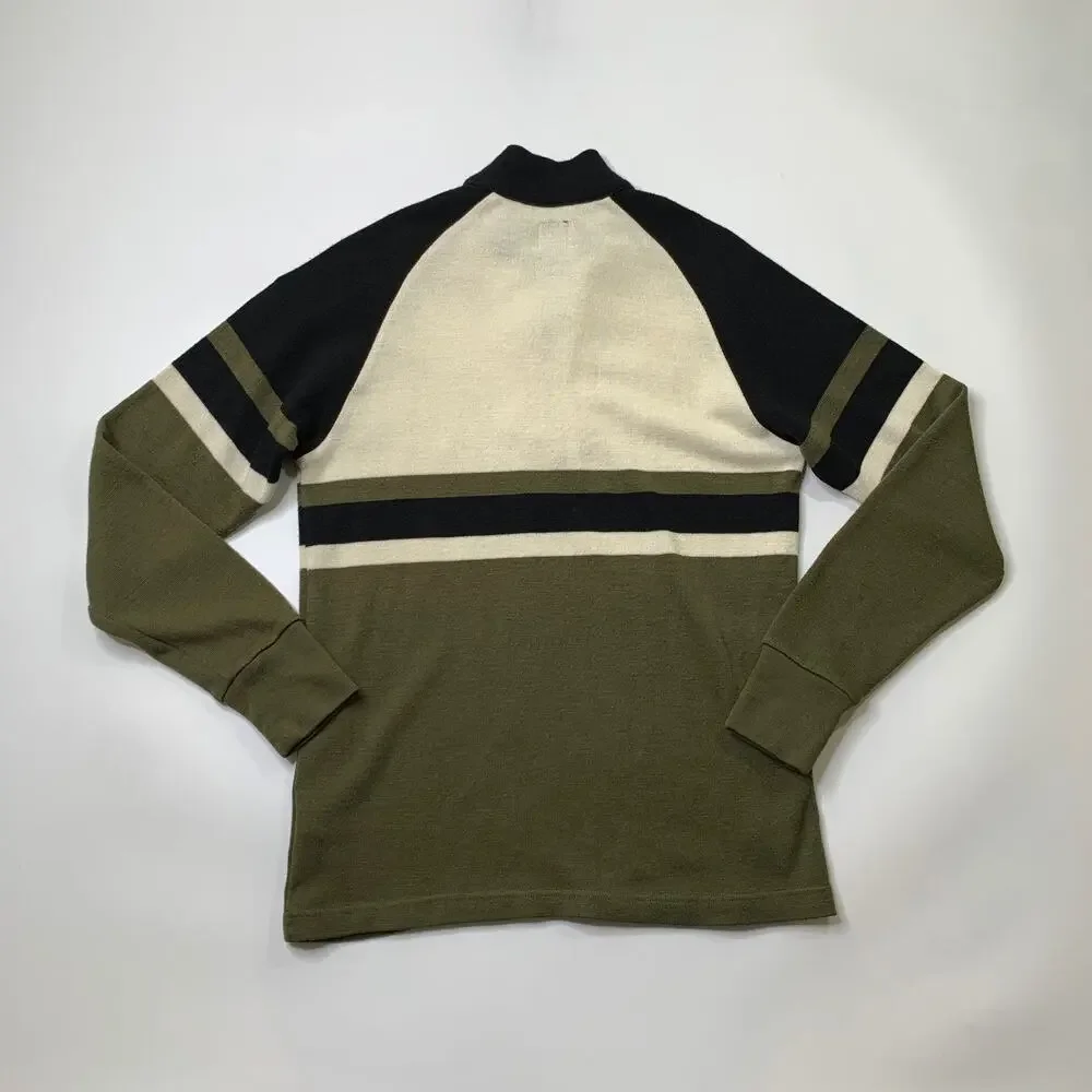 Vintage Adidas Sweater Mens S Small Quarter Zip Long Sleeve Pullover Patch Logo